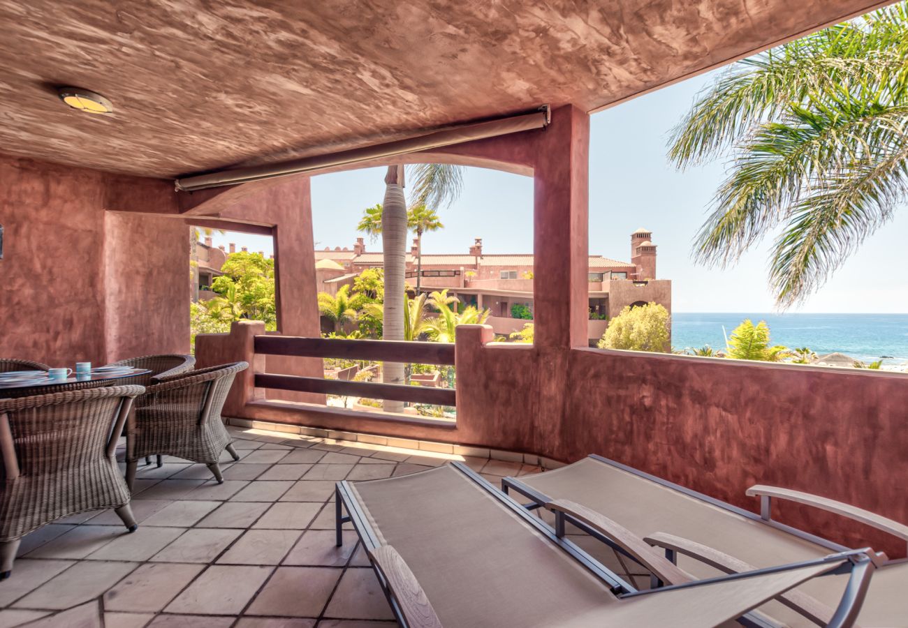 terraza con vista al mar