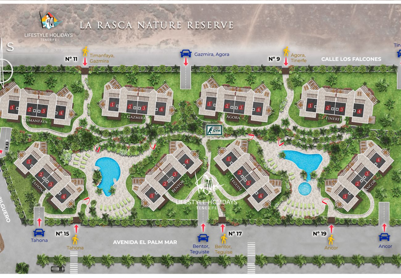 Plattegrond van complex