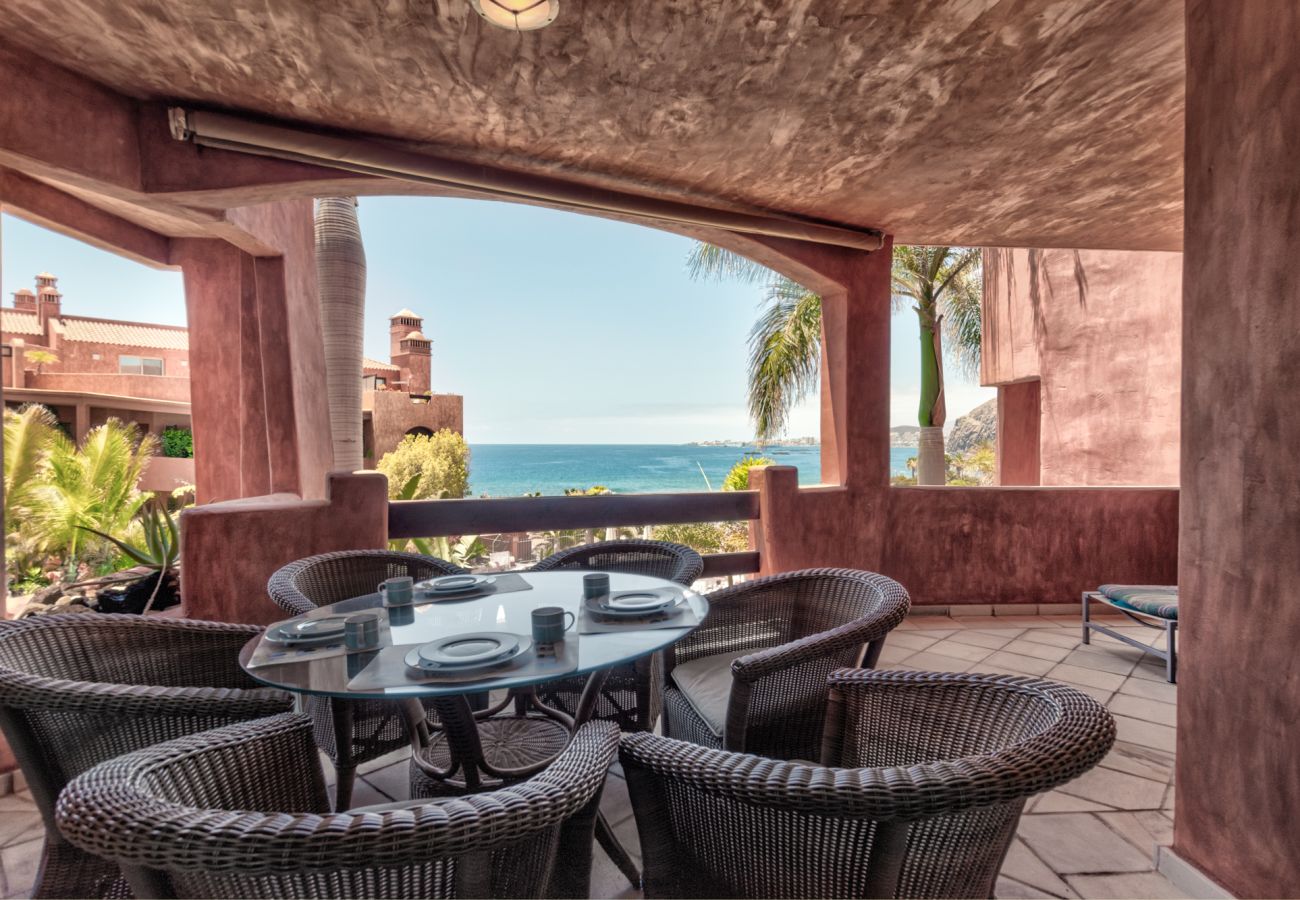 terrasse avec vue sur la mer